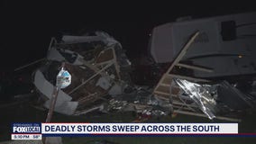 Deadly storms sweep across the South