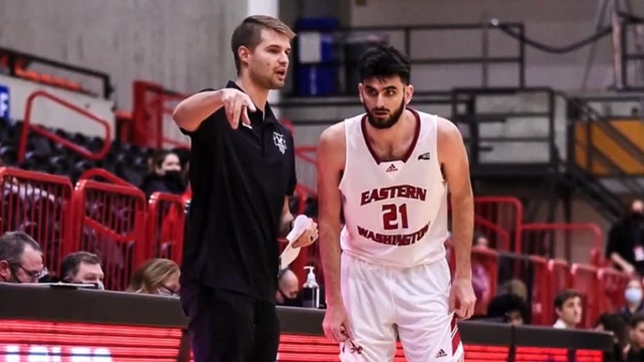 Photo of David Riley while he was head coach at Eastern Washington University