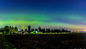 Northern Lights put on brilliant colorful display over Seattle